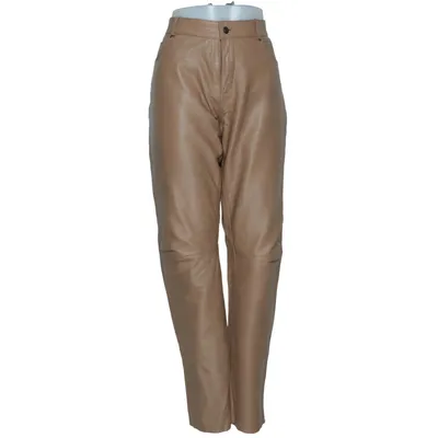 Leather pants (Beige) from Best Connections Leather, Polyester