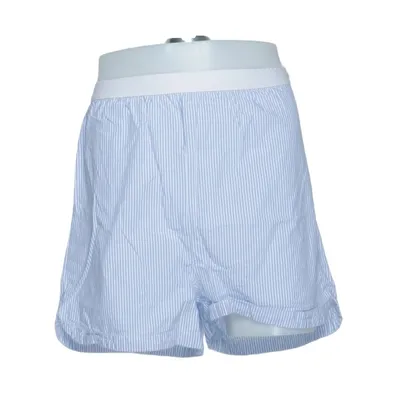 Short de pyjama (Bleu, Blanc) de Gina Tricot Coton