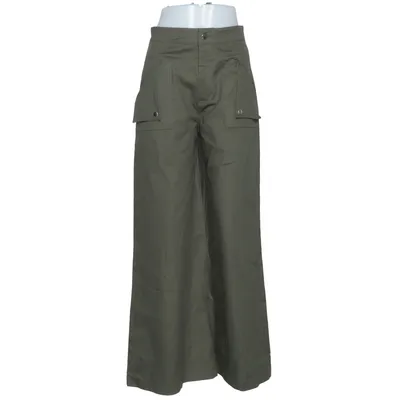 Pantalon patte d'éléphant (Vert) de Lumina Coton, Élasthane