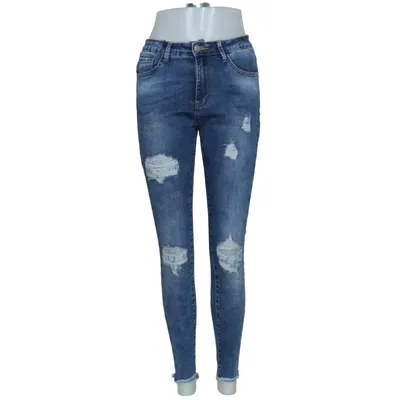 Spijkerbroek (Blauw) van Hello Miss Katoen, Elastaan, Polyester