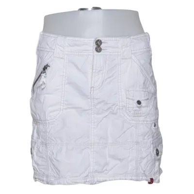 Skirt (White) from EDC by ESPRIT Cotton, Polyester