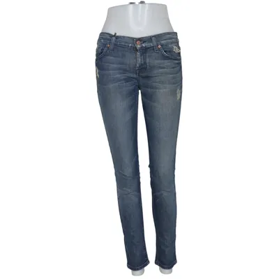 Spijkerbroek (Blauw) van 7 for All Mankind Katoen, Elastaan