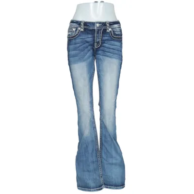 Jeans (Blå) från Miss Me Bomull, Elastan, Lyocell, Polyester