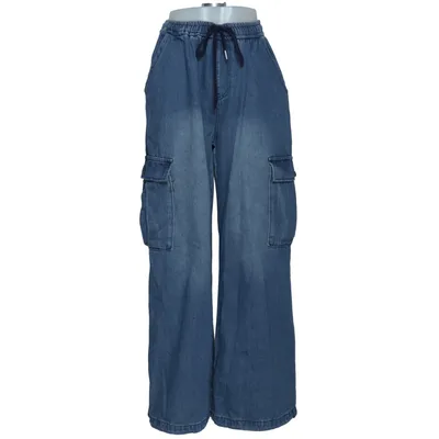 Cargo pants (Blue) from Dazy Cotton, Polyester, Viscose