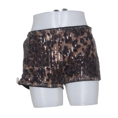 Short (Marron, Noir) de Romwe Élasthane, Polyester