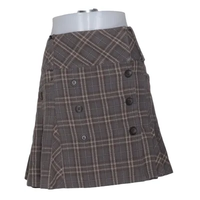 Skirt (Gray, Beige) from Superstar Acrylic, Cotton, Polyester
