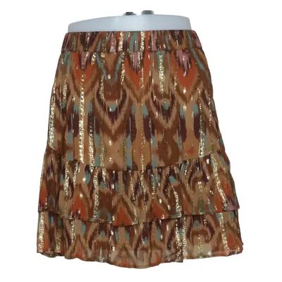 Skirt (Brown, Multicolored) from Amaya Amsterdam Metallic fiber, Viscose