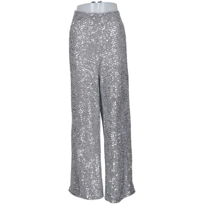 Byxor (Grå, Silverfärgad) från H&M Polyester, Elastan