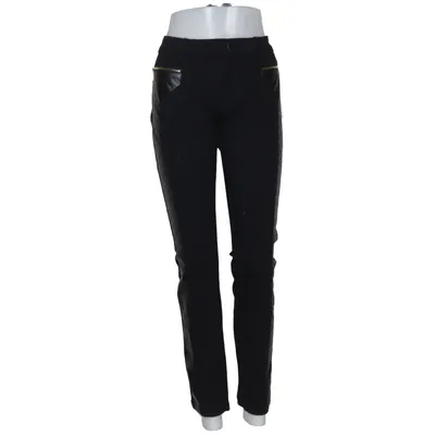 Pantalon (Noir) de Smiling Coton, Élasthane, Polyester
