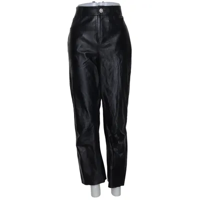 Leren broek (Zwart) van Custommade Katoen, Leer