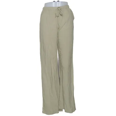 Palazzo pants (Green) from Stradivarius Linen, Viscose