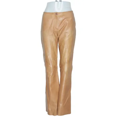 Leather pants (Brown) from Hennes Collection by H&M Leather, Polyester