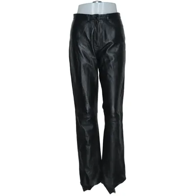Leather pants (Black) from Saki Leather, Polyester