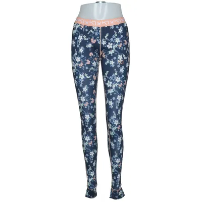 Sportleggings (Blauw, Meerkleurig) van Kari Traa Elastaan, Polyester