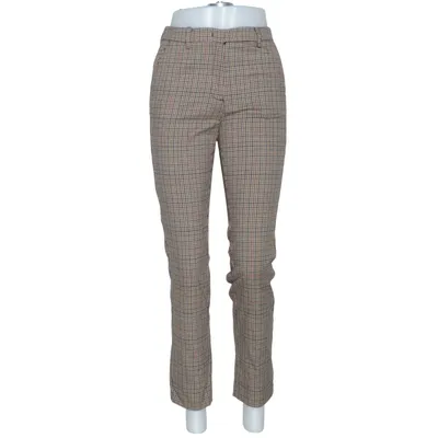 Broek (Bruin, Meerkleurig) van Mango Katoen, Elastaan, Polyester, Viscose