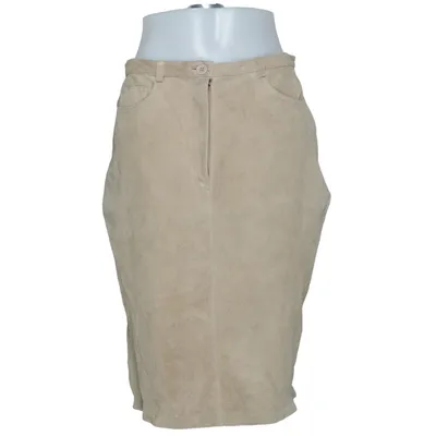 Leren rok (Beige) van Auluna Leather Company Leer, Polyester