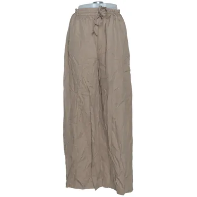 Pantalon patte d'éléphant (Beige) de Object Lyocell
