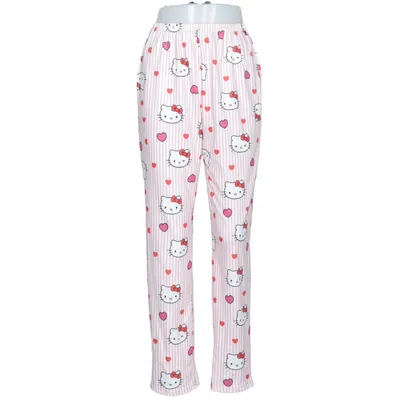 Pyjamasbyxor (Rosa, Vit, Röd) från Hello Kitty by Sanrio Elastan, Polyester