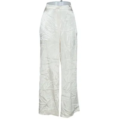 Pantalon patte d'éléphant (Beige, Blanc) de Masai Viscose