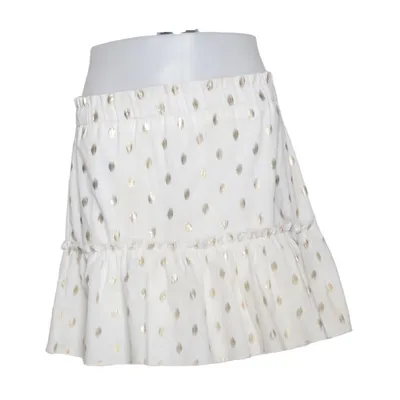 Skirt (White, Gold) from Retro & Icone Polyester