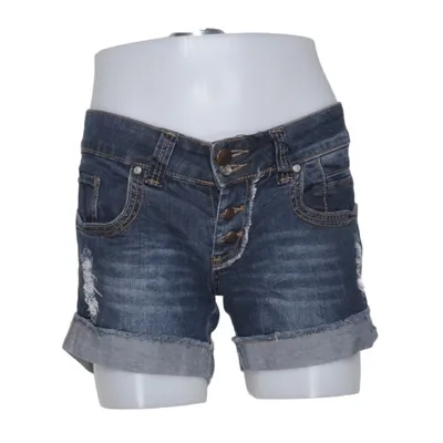 Short en jean (Bleu) de Fishbone Coton, Élasthane
