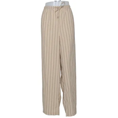 Pantalon patte d'éléphant (Beige, Noir) de H&M Viscose, Polyamide