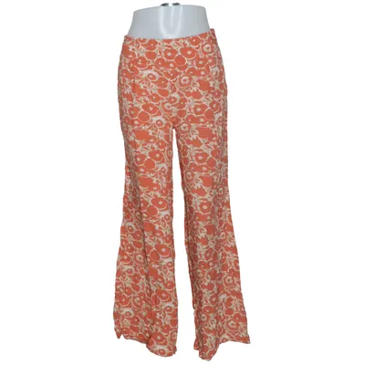 Pantalon patte d'éléphant (Orange, Beige) de Peacocks Viscose