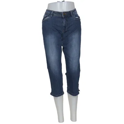 Pantacourt (Bleu) de John Baner Coton, Élasthane, Polyester