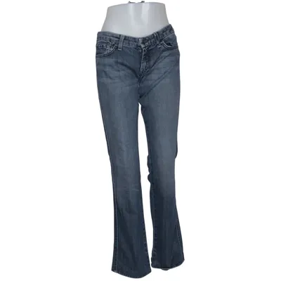 Spijkerbroek (Blauw) van 7 for All Mankind Katoen, Polyurethaan
