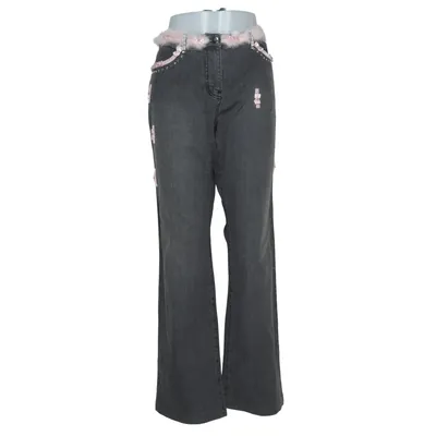 Jeans (Gray, Pink) from Apriori Cotton, Elastane, Rabbit fur