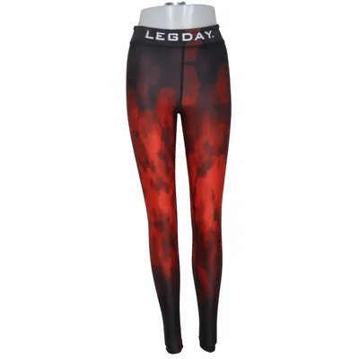 Sports tights (Red, Black) from Legday Elastane, Polyester
