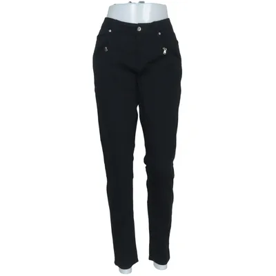 Chinos (Zwart) van New Canard Katoen, Elastaan