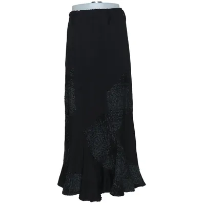 Maxi skirt (Black, Gray) from Sarah Santos Elastane, Viscose, Wool