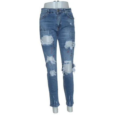 Jeans (Blue) from i8 Denim Cotton, Elastane