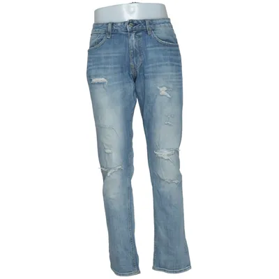 Jeans (Blå) från Crocker Bomull, Elastan