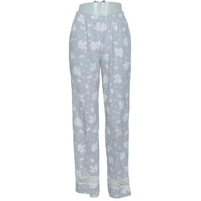 Pajama pants (Gray, White) from SUWEN Cotton, Polyester