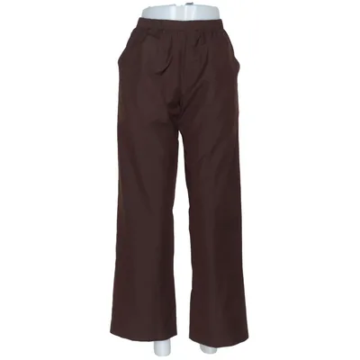 Pantalon (Marron) de List Coton, Polyester, Soie