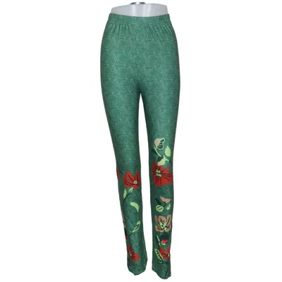 Leggings (Green, Multicolored) from Misslook Cotton