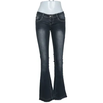 Jeans (Svart) från Miss Natalie Bomull, Elastan
