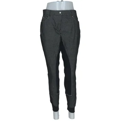 Breeches (Gray, Black) from HKM Sports Equipment Cotton, Elastane, Polyamide, Polyurethane