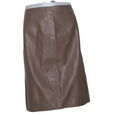 Rok (Beige) van Iris von Arnim Acetaat, Leer