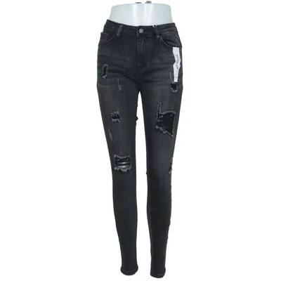 Jeans (Grå) fra Hello Miss Bomuld, Elastan