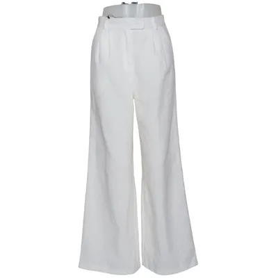 Pantalon patte d'éléphant (Blanc) de Elli White Élasthane, Polyester