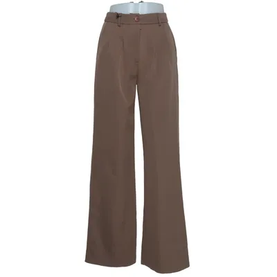 Palazzobyxor (Brun) från Princess Polly Elastan, Polyester