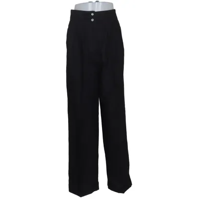 Pantalon patte d'éléphant (Noir) de Cantão Coton, Lin