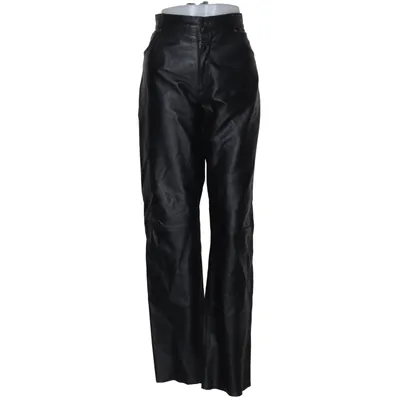 Leren broek (Zwart) van John F.Gee Leer, Polyester
