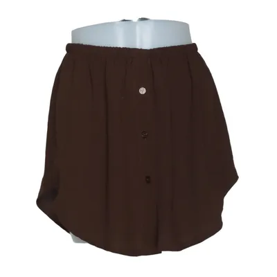 Jupe (Marron) de Mioni Italia Élasthane, Polyester, Viscose