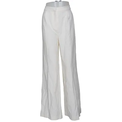 Palazzo broek (Wit) van YAS Elastaan, Polyester, Viscose