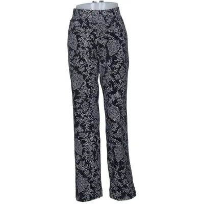 Pants (Black, White) from Lands' End Cotton, Elastane