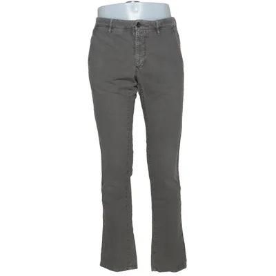 Chinos (Gray) from Incotex Cotton, Elastane